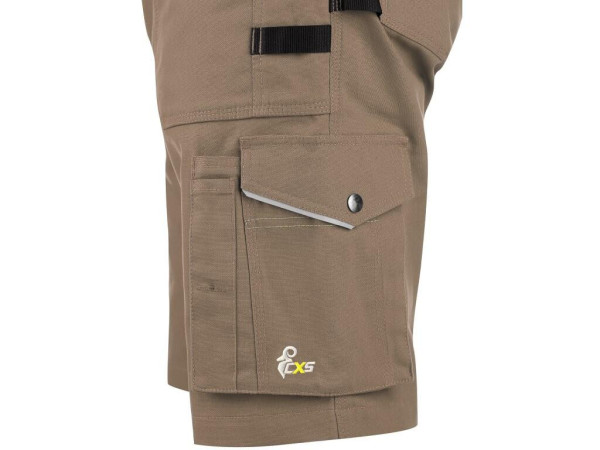 Kraťasy CXS STRETCH, pánske, béžovo-čierne, veľ. 56