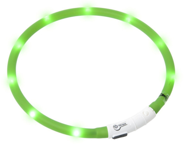 Karlie Visiolight svietiaca LED obojok pre psov 70cm zelený