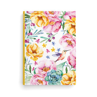 Notes linajkový - A5 - lamino - Kvety
