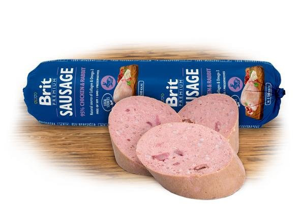 Brit Sausage Chicken & Rabbit 800g