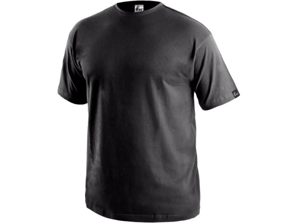 Tričko CXS DANIEL, krátky rukáv, čierne, veľ. 4XL