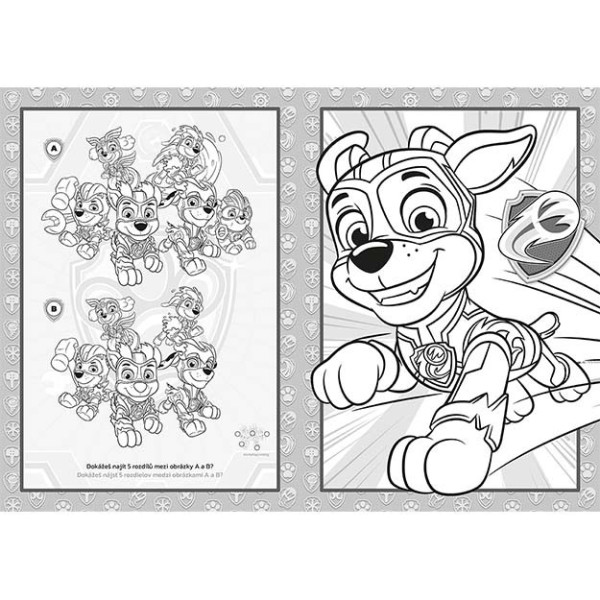 Omaľovánka A4 Paw Patrol