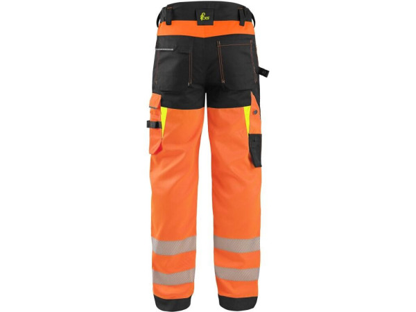 Nohavice CXS BENSON výstražné, pánske, oranžovo-čierne, veľ. 58