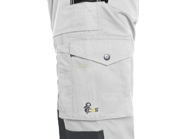 Záhradníky CXS STRETCH, pánske, bielo - šedé, vel. 52