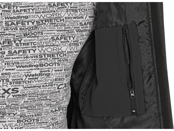 Bunda CXS STRETCH, pánska, softshell, čierna, veľ. M