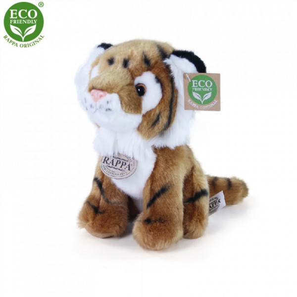 Plyšový tiger sediaci 18 cm ECO-FRIENDLY