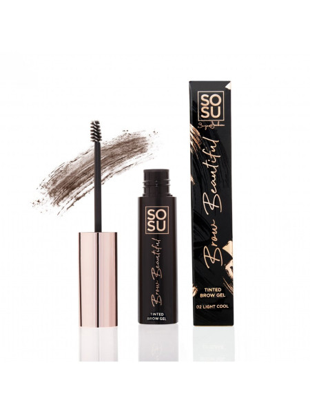 SOSU Cosmetics Brow Beautiful Gél na obočie 02 Light Cool, 5ml