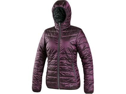Bunda CXS OCEANIA, zimná, dámska, obojstranná, fialovo - čierna, vel. 2XL
