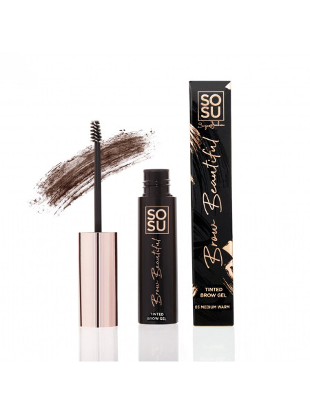 SOSU Cosmetics Brow Beautiful Gél na obočie 03 Med Warm, 5ml