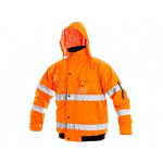 Bunda LEEDS, výstražná, zimná, pánska, oranžová, veľ. 2XL