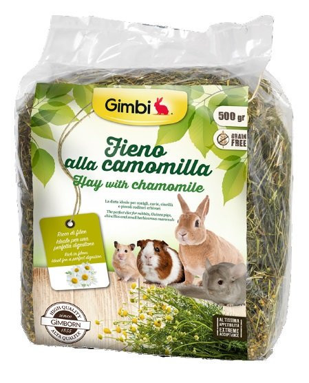 GIMBI seno pre hlodavce s harmančekom 15l/500g