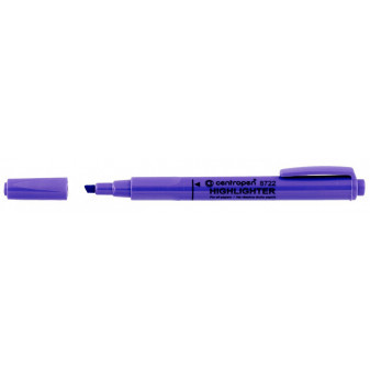 Zvýrazňovač Centropen 8722 fialová šírka 1 - 4mm