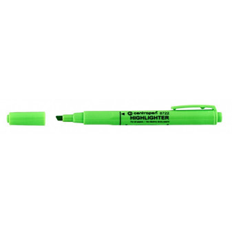 Zvýrazňovač Centropen 8722 zelená šírka 1 - 4mm