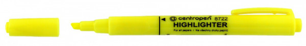 Zvýrazňovač Centropen 8722 žltá šírka 1 - 4mm