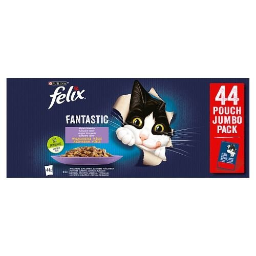 Felix Multipack hovädzie/kurča/losos/tonak 44x85g
