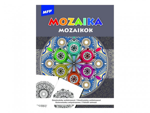 Omaľovánky antistresové Mozaika 21x29cm