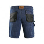 Kraťasy jeans CXS MURET, pánské, modro-černé, vel. 52