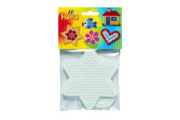 Podložka na zažehľovacie korálky Hama MIDI-hviezda, srdce plast 9x9cm