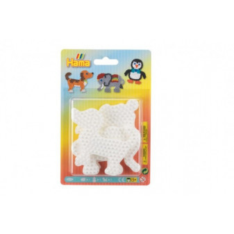 Podložka na zažehľovacie korálky Hama MIDI slon, tučniak, psík plast 12x18x3cm