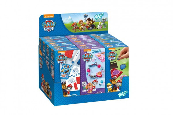 Kreatívna sada 3 druhy Paw Patrol/Tlapková patrola v krabičke 6x13x3,5cm