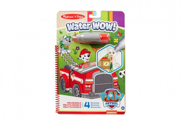 Kúzelné maľovanie vodou Tlapková patrola/Paw Patrol omaľovánky/blok 19x28cm + štetec, 4 listy