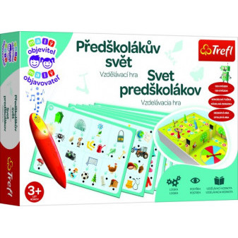 Malý objaviteľ Predškolákov svet + kúzelná ceruzka edukačná spoločenská hra v krabici 33x23x6cm