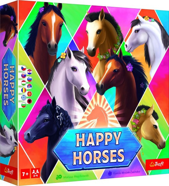 Šťastné kone spoločenská hra v krabici 24x24x6cm