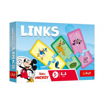 Hra Links skladačka Mickey Mouse a priatelia 14 párov vzdelávacia hra v krabici 21x14x4cm