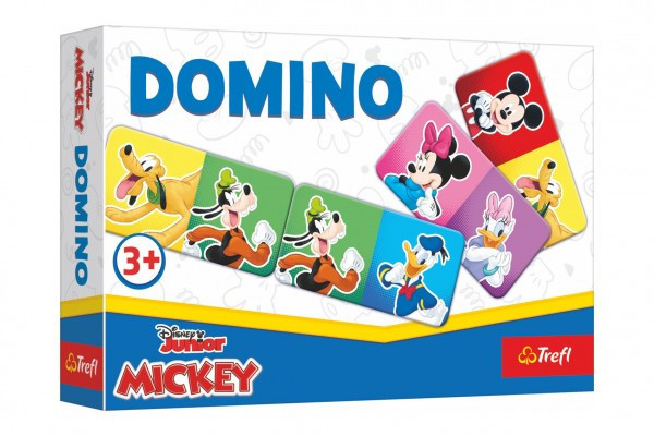 Domino papierové Mickey Mouse a priatelia 21 kartičiek spoločenská hra v krabici 21x14x4cm