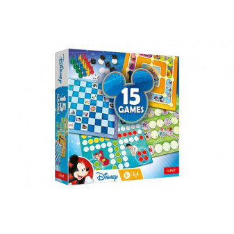 Súprava 15 hier Disney spoločenská hra v krabici 24,5x24,5x6cm