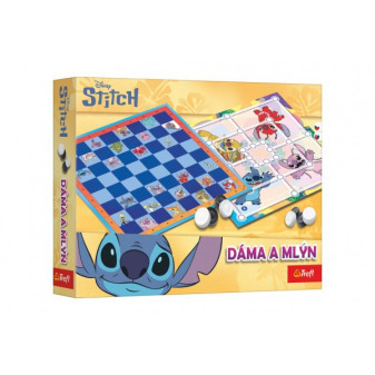 Dáma a Mlyn Lilo & Stitch spoločenská hra v krabici 29x19x4 cm
