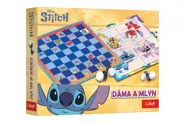 Dáma a Mlyn Lilo & Stitch spoločenská hra v krabici 29x19x4 cm
