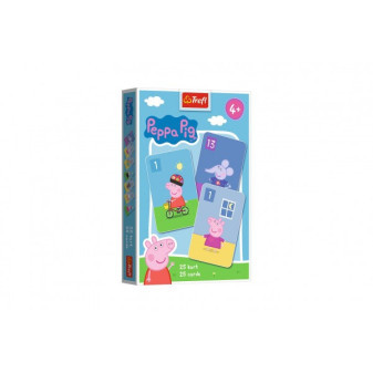Čierny Peter Prasiatko Peppa / Peppa Pig spoločenská hra - karty v krabičke 6x9cm