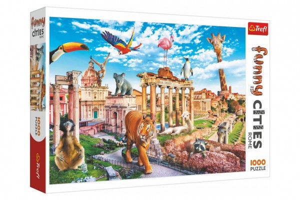 Puzzle Legrační mestá - Divoký Rím 1000 dielikov 68,3x48cm v krabici 40x27x6cm