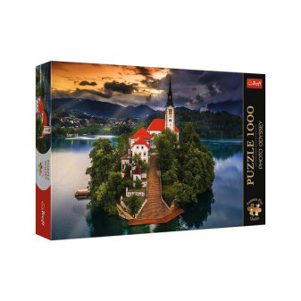 Puzzle Premium Plus - Photo Odyssey:Jezero Bled, Slovinsko 1000dielikov 68,3x48cm v krabici 40x27cm