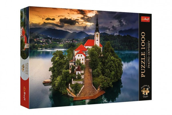 Puzzle Premium Plus - Photo Odyssey:Jezero Bled, Slovinsko 1000dielikov 68,3x48cm v krabici 40x27cm