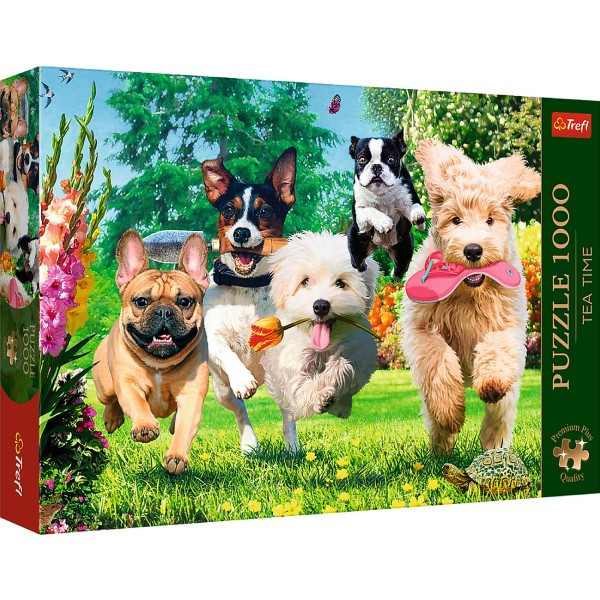 Puzzle Premium Plus - Čajový čas: Prichádzajú problémy! 1000 dielikov 68,3x48cm v krabici 40x27x6cm