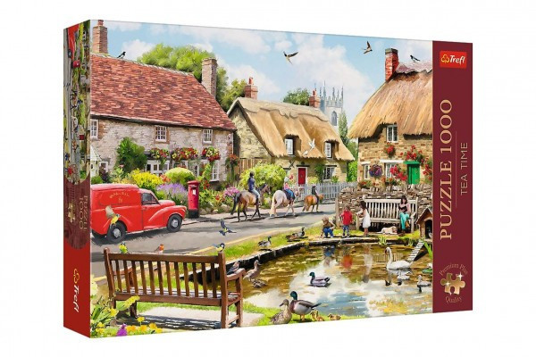 Puzzle Premium Plus - Čajový čas: Leto v meste 1000 dielikov 68,3x48cm v krabici 40x27x6cm