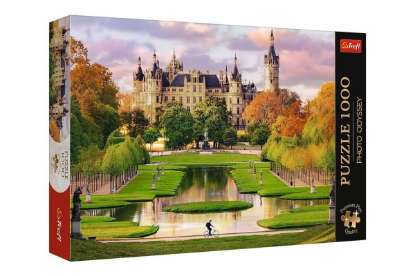 Puzzle Premium Plus - Photo Odyssey: Zámok Schwerin, Nemecko 1000 dielikov 68,3x48cm v krab 40x27cm