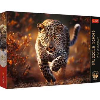 Puzzle Premium Plus - Photo Odyssey: Divoký leopard 1000 dielikov 68,3x48cm v krabici 40x27x6cm