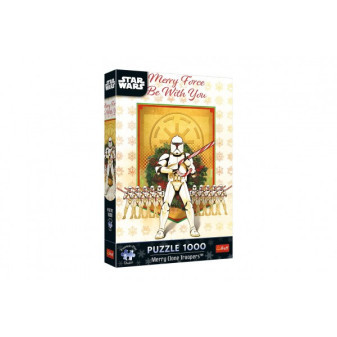 Puzzle Premium Plus: Star Wars - Veselá klonová jednotka 1000 dielikov 48x68, 3cm v krabici 27x40x6c