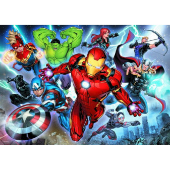 Puzzle Disney Avengers 200 dílků 48x34cm v krabici 33x23x4cm