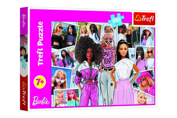 Puzzle Vo svete Barbie 200 dielikov 48x34cm v krabici 33x23x4cm
