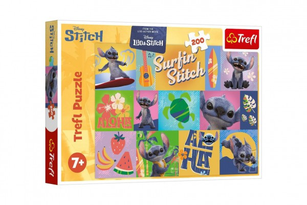 Puzzle Lilo&Stitch - Havajské dobrodružstvá 200 dielikov 48x34cm v krabici 33x23x4cm