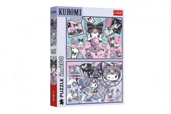 Puzzle 2v1 Neplechy s Kuromi 2x200 dielikov 41x27, 5cm v krabici 26x34x4, 5cm