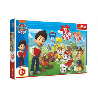 Puzzle MAXI Paw Patrol/Tlapková patrola 15 dielikov v krabici 40x27x4, 5cm 24m+