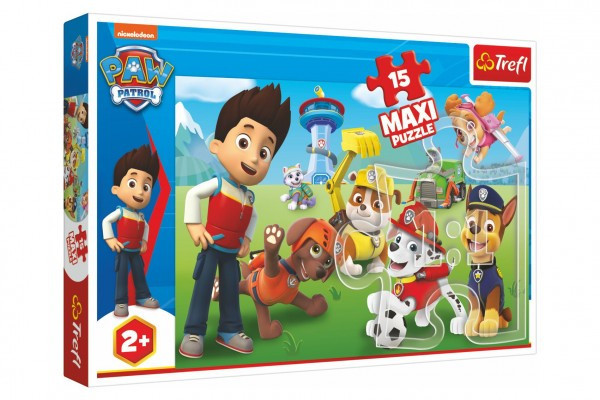 Puzzle MAXI Paw Patrol/Tlapková patrola 15 dielikov v krabici 40x27x4, 5cm 24m+