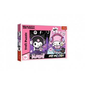 Puzzle Pravidlá Kuromi 41x27, 5cm 160 dielikov v krabici 29x19x4cm