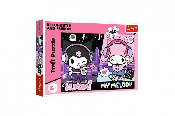 Puzzle Pravidlá Kuromi 41x27, 5cm 160 dielikov v krabici 29x19x4cm
