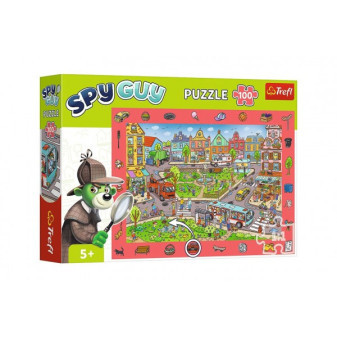 Puzzle Spy Guy - Mesto 18,9 x13, 4cm 100 dielikov v krabici 33x23x6cm